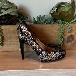 BCBG MaxAzria Two Toned Sequin High-heeled Pumps  6